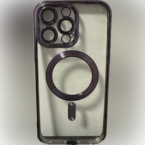 Transparent Phone Case for iPhone 14Pro Max | Purple